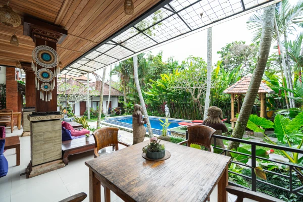 The school premises at World Peace Yoga School, Bisma, Ubud