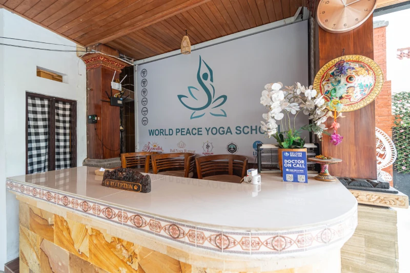 The school premises at World Peace Yoga School, Bisma, Ubud