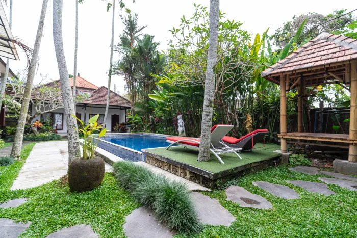 The school premises at World Peace Yoga School, Bisma, Ubud