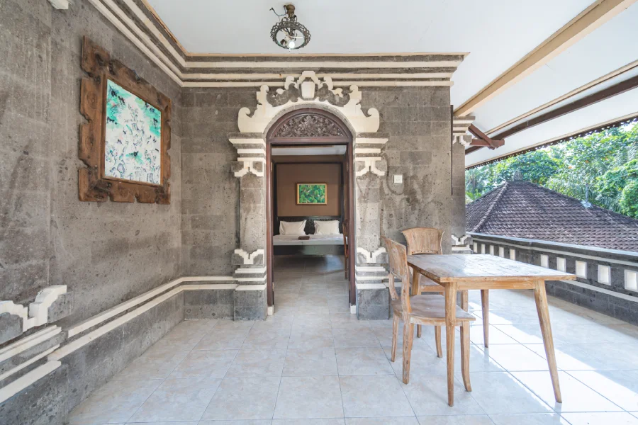 A student room at World Peace Yoga School, Samadhi Yoga Ashram, Bali