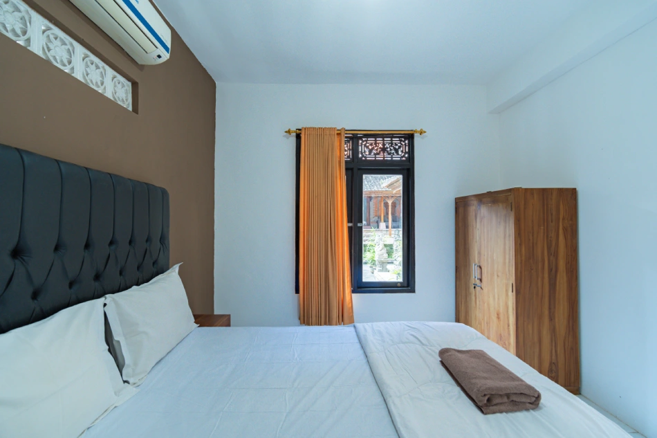 A student room at World Peace Yoga School, Samadhi Yoga Ashram, Bali