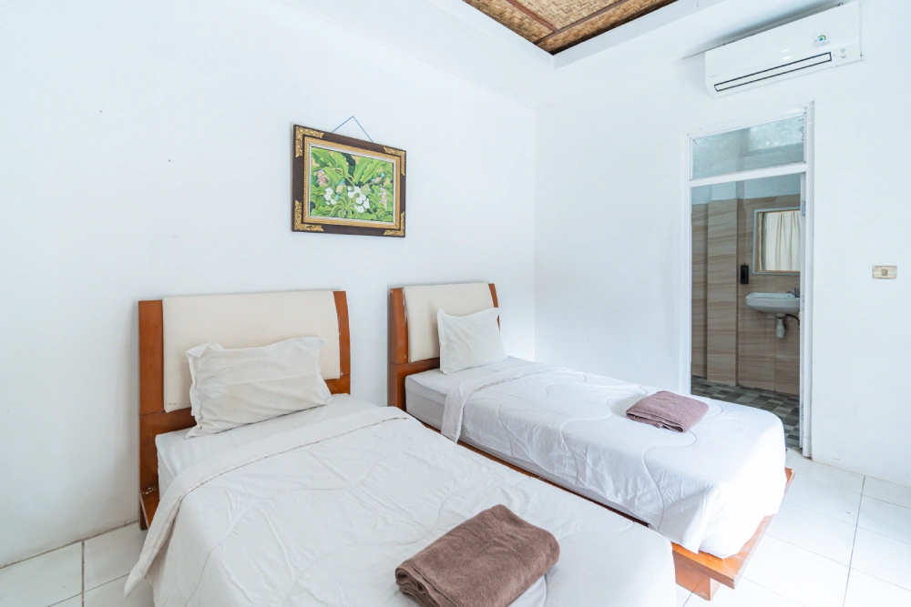 A student room at World Peace Yoga School, Samadhi Yoga Ashram, Bali