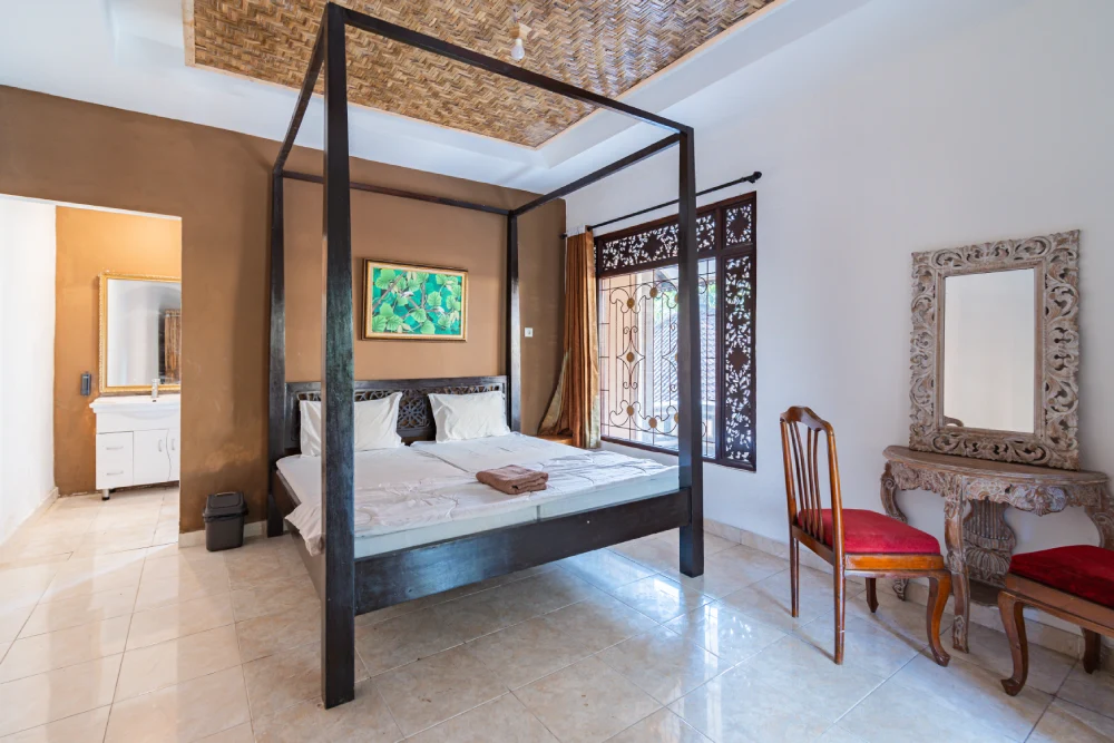 A student room at World Peace Yoga School, Samadhi Yoga Ashram, Bali