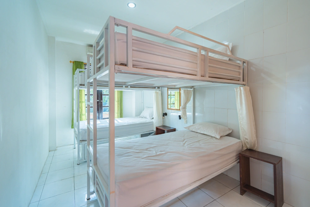 A student room at World Peace Yoga School, Samadhi Yoga Ashram, Bali