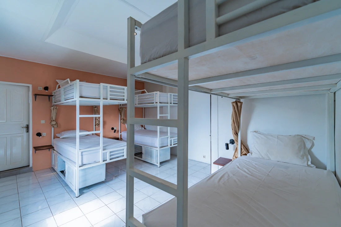 A student room at World Peace Yoga School, Samadhi Yoga Ashram, Bali