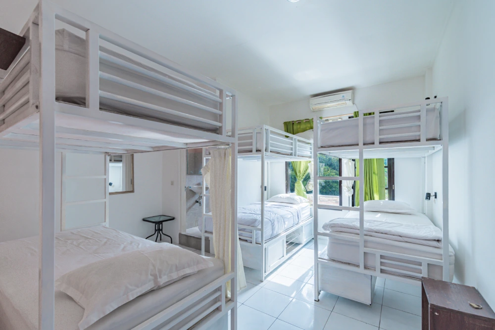 A student room at World Peace Yoga School, Samadhi Yoga Ashram, Bali