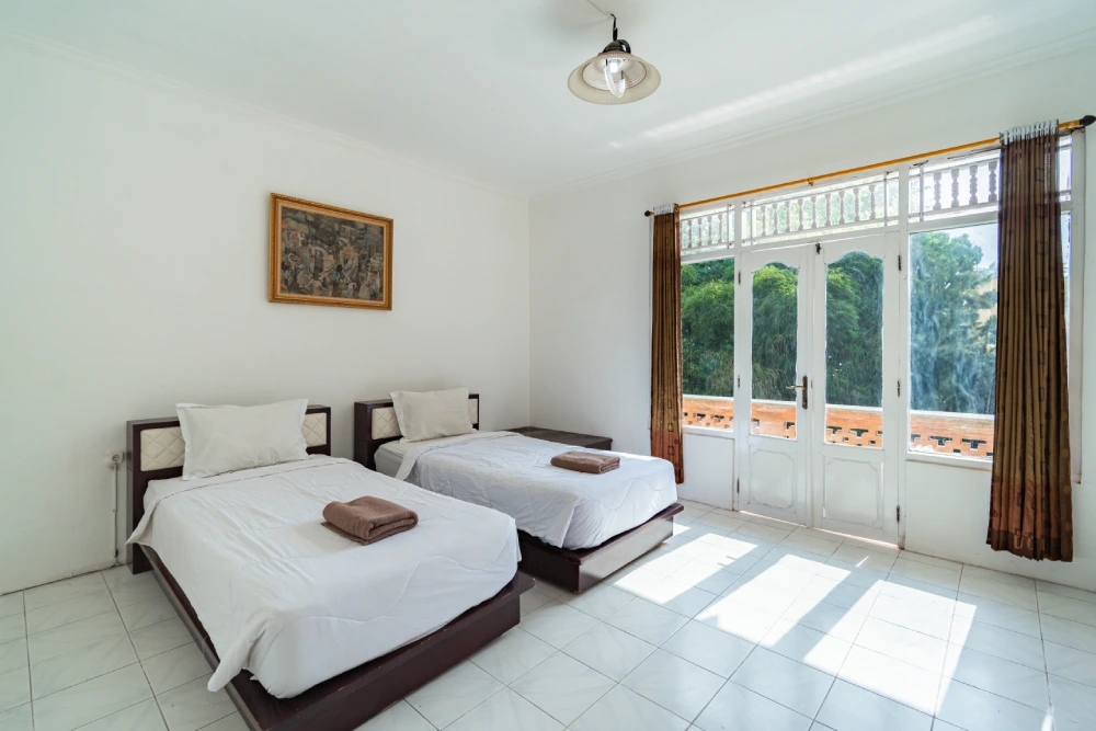 A student room at World Peace Yoga School, Samadhi Yoga Ashram, Bali
