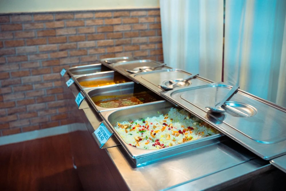 Sattvic food served at World Peace Yoga School, Rishikesh