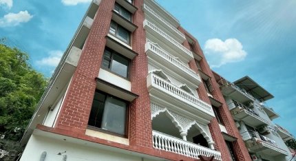 The school premises at World Peace Yoga School, Rishikesh