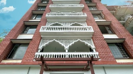The school premises at World Peace Yoga School, Rishikesh