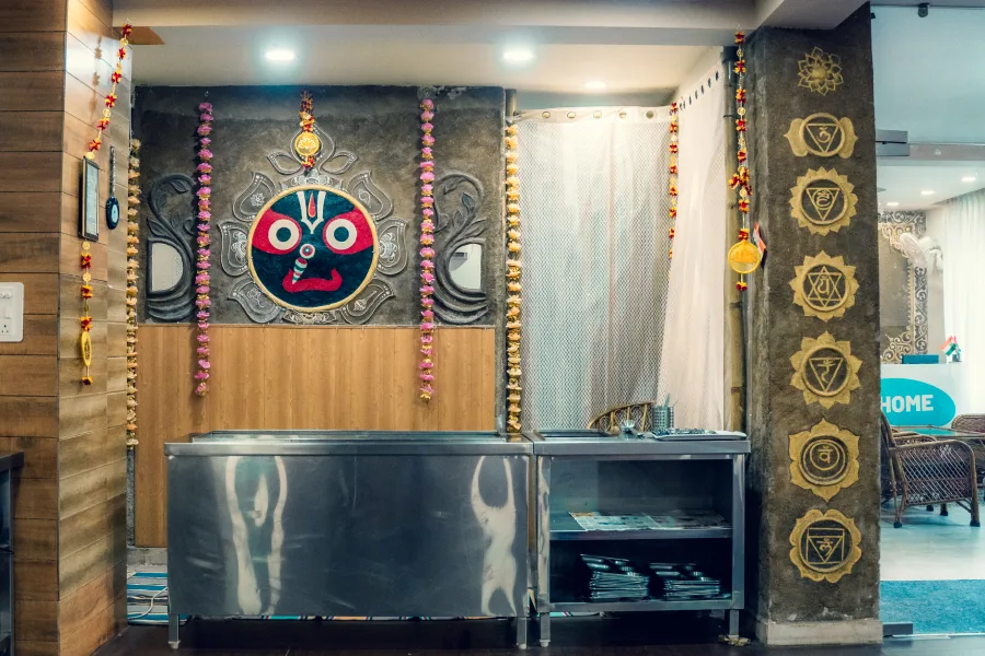 The school premises at World Peace Yoga School, Rishikesh