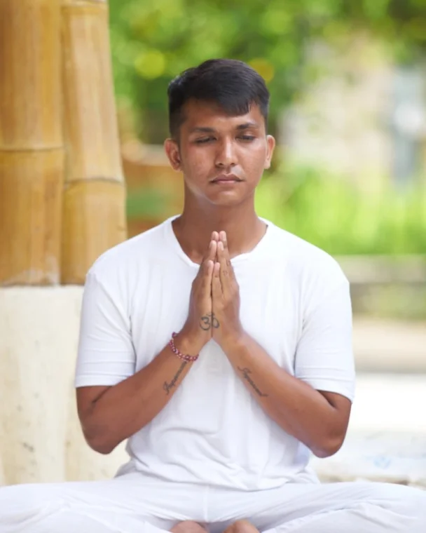 Yogi Azmi, yoga teacher at World Peace Yoga School Bali
